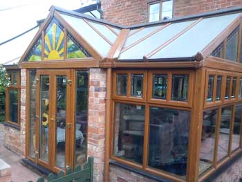 photo of conservatory fitted by Dudley Doors